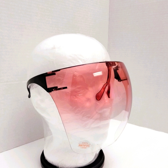 Rose Pink Ombre Full Face Visor Goggle Sunglasses - Picture 3 of 4